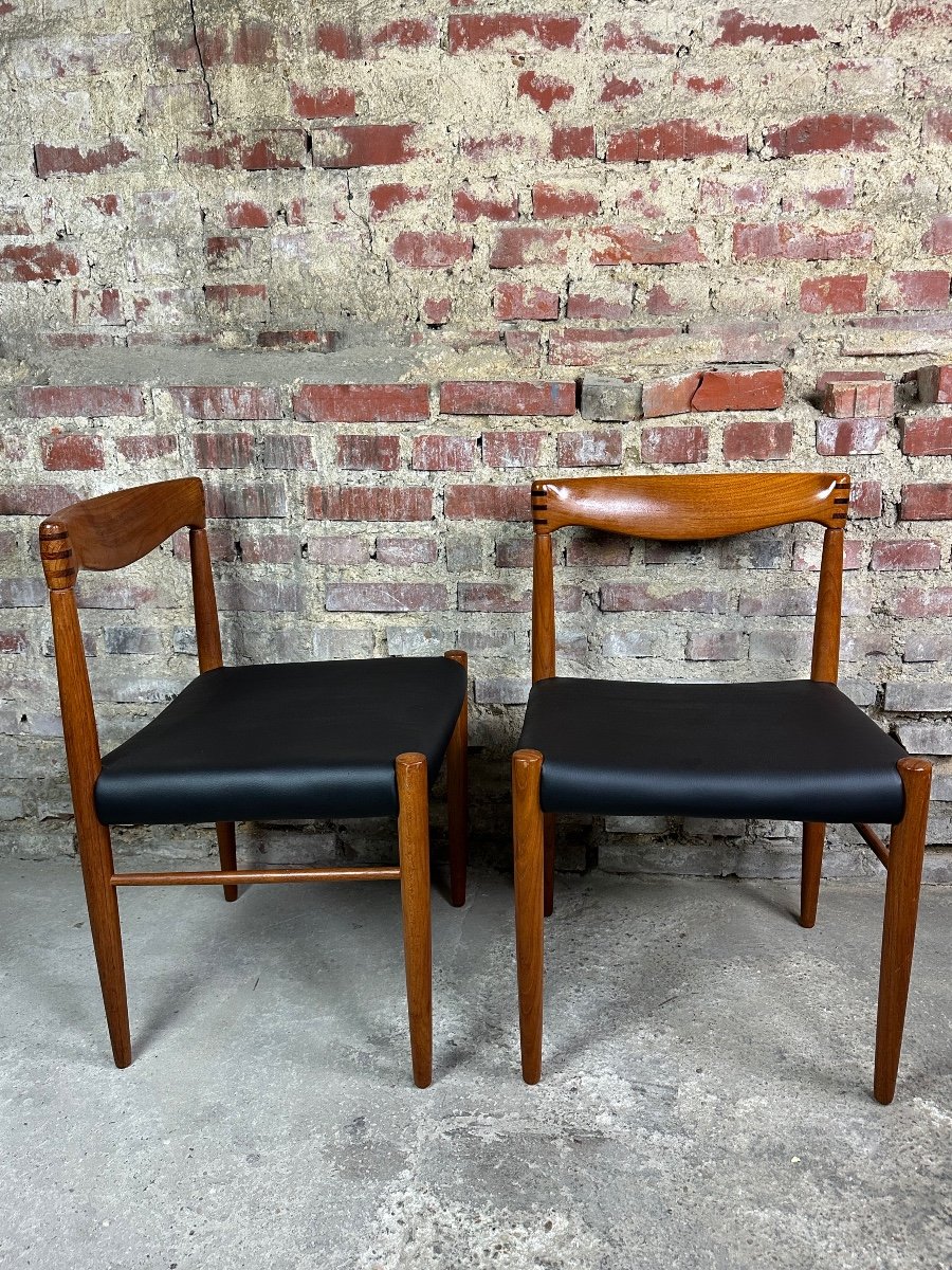 Scandinavian Teak Chairs (series Of 6) By Wh Klein For Bramin Denmark1960-photo-2