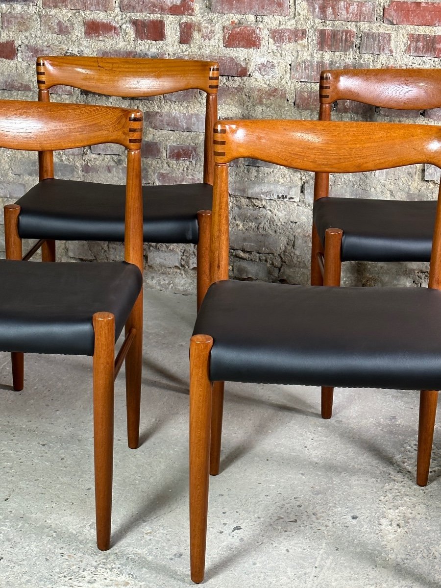 Scandinavian Teak Chairs (series Of 6) By Wh Klein For Bramin Denmark1960-photo-4