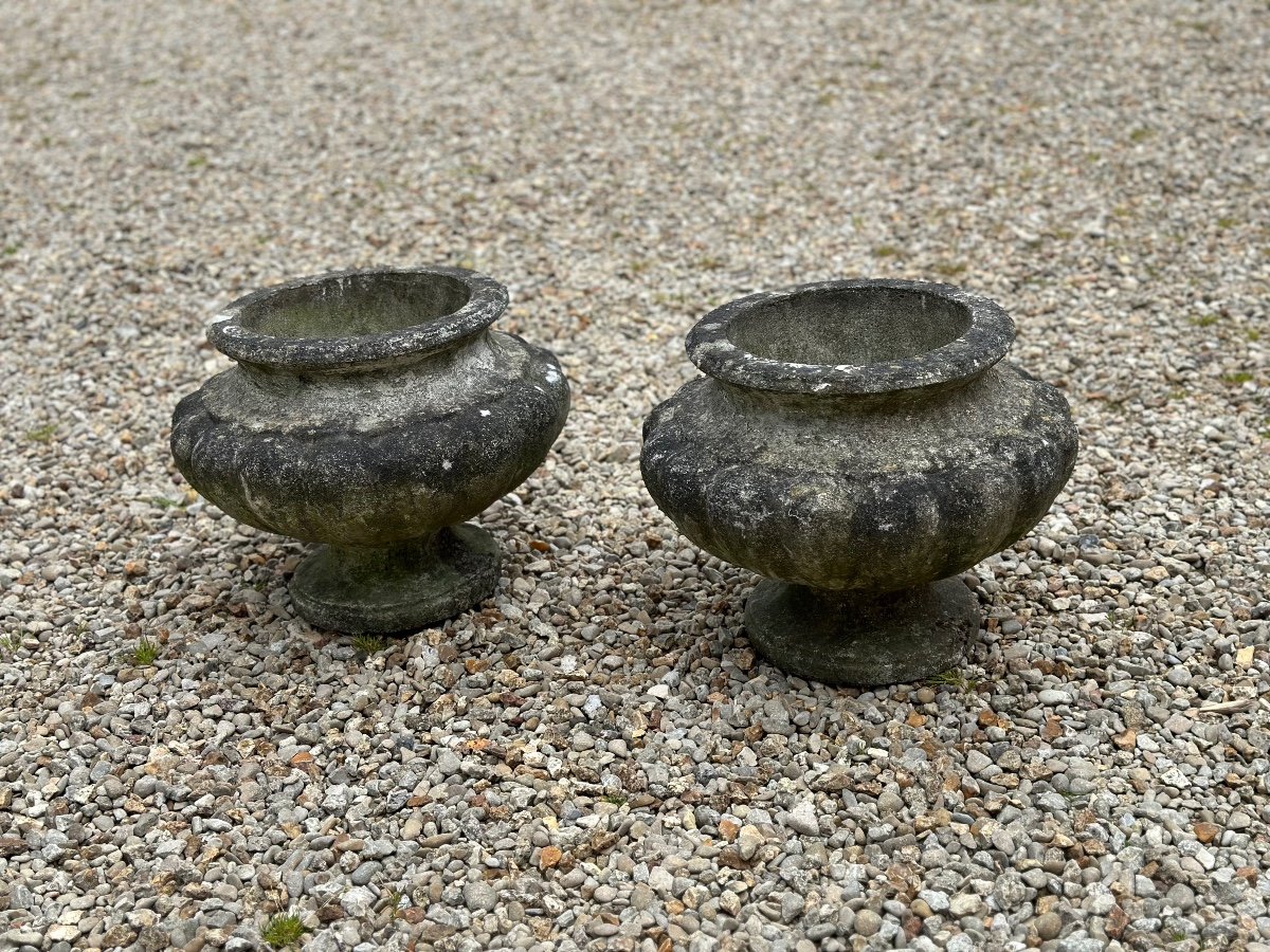 Basins (pair) In Cement 1940s-photo-4