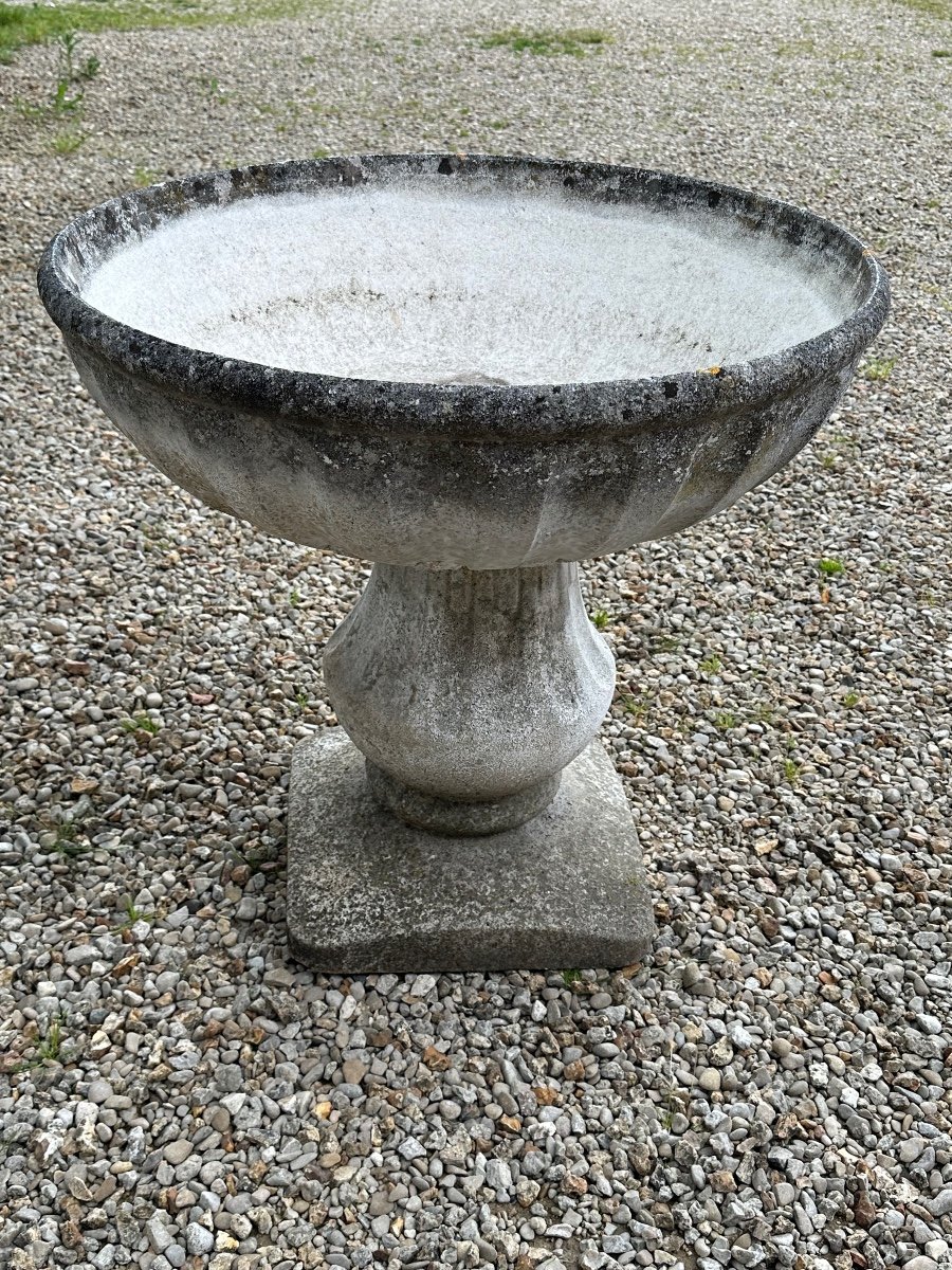 Vintage Cement Planter Basin 80's