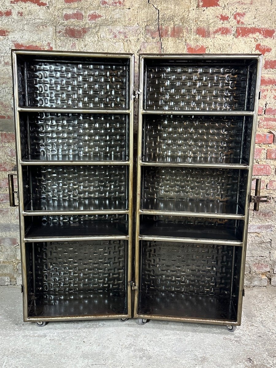 Trunk Bar / Storage Unit In Embossed Steel 1980-photo-6