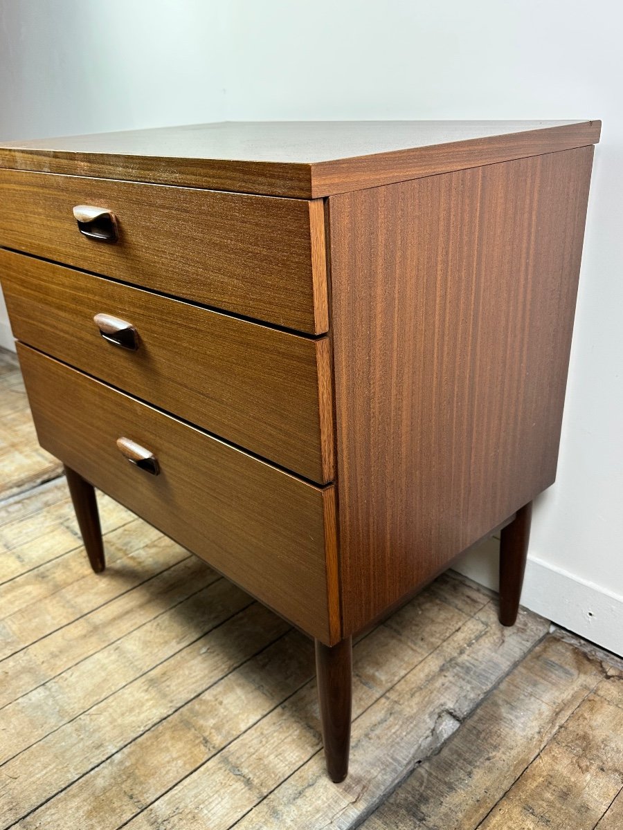 Commode Anglaise En Teck Vintage 1960 Wrighton-photo-3