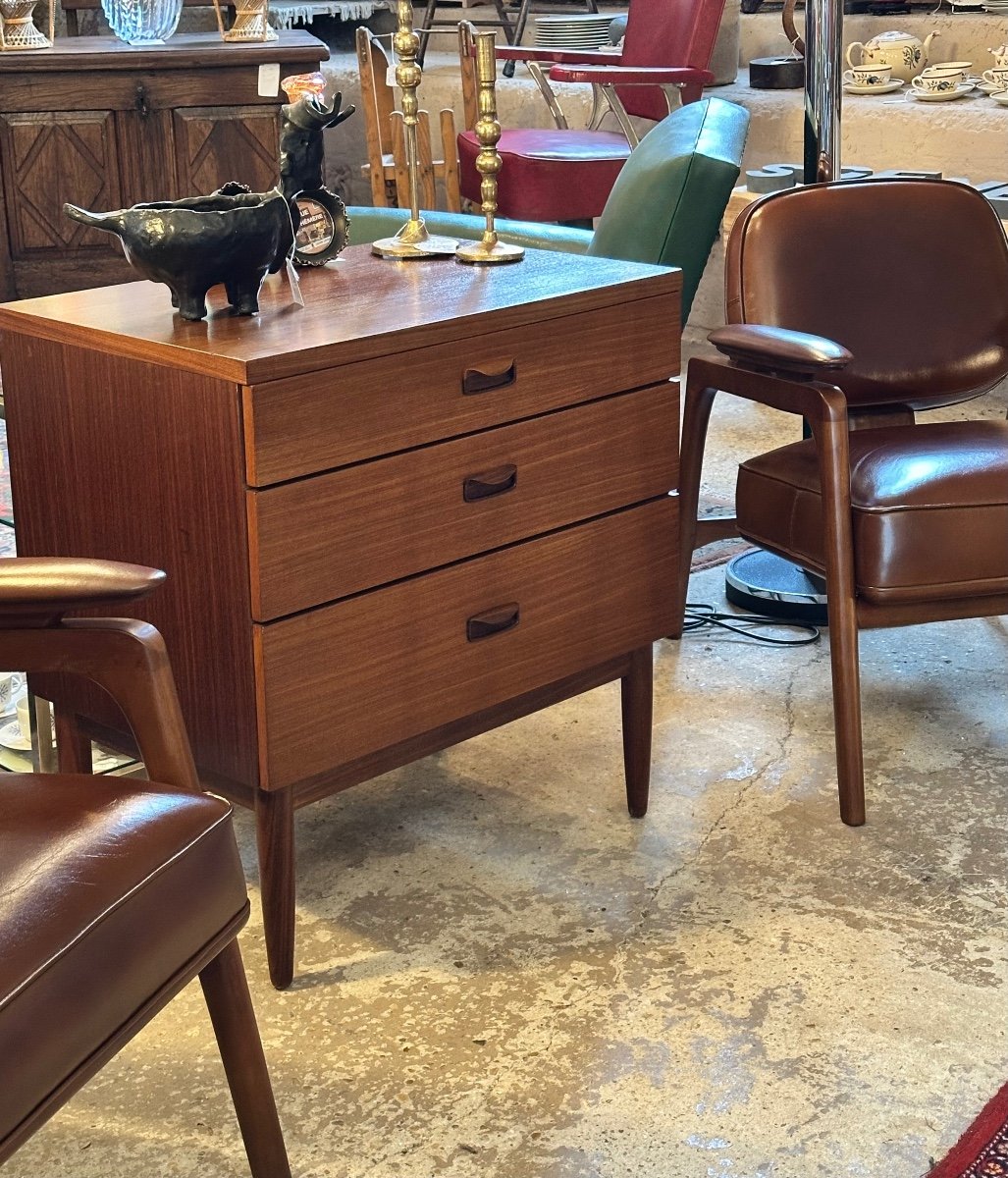 Commode Anglaise En Teck Vintage 1960 Wrighton-photo-7