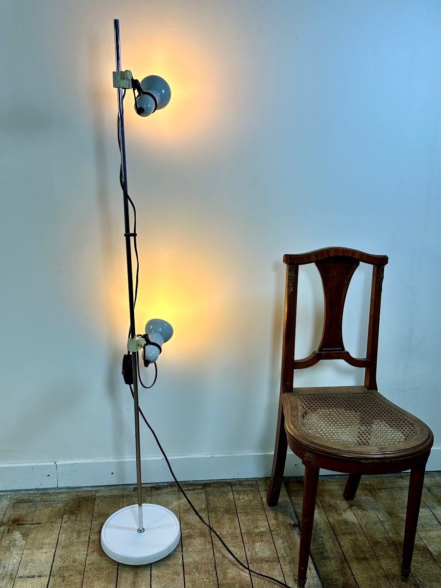 Lampadaire Amilux Vintage Blanc 70's-photo-2