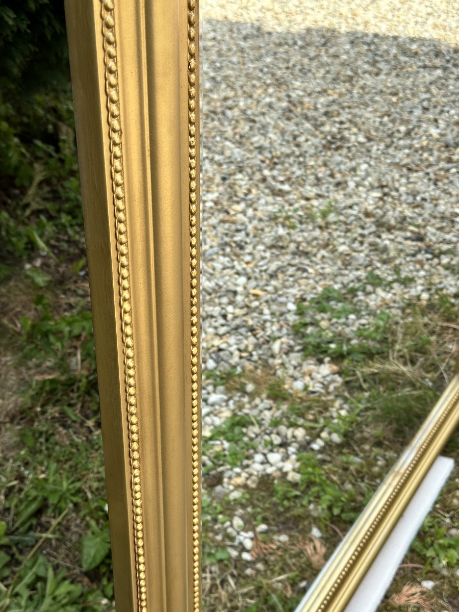 Miroir De Style Louis Philippe En Bois Doré 135x105cm-photo-4