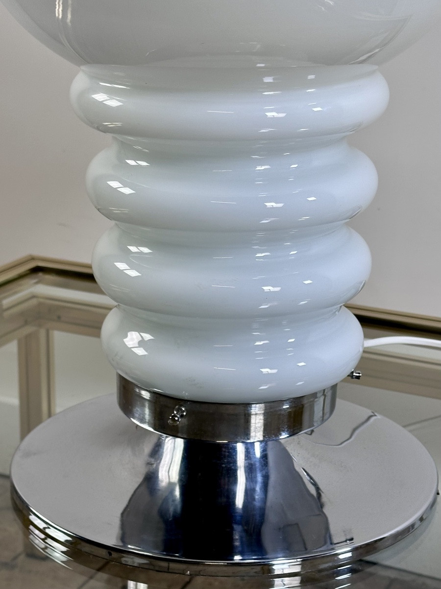 Italian Lamp By Carlo Nason For Mazzega In Blown Murano Glass 1970's-photo-1