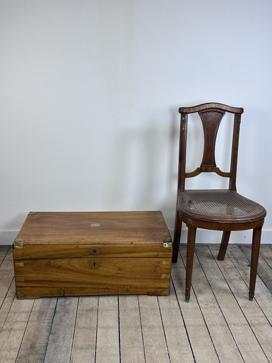 Banc Coffre De Rangement En Rotin Vintage 1960-photo-3