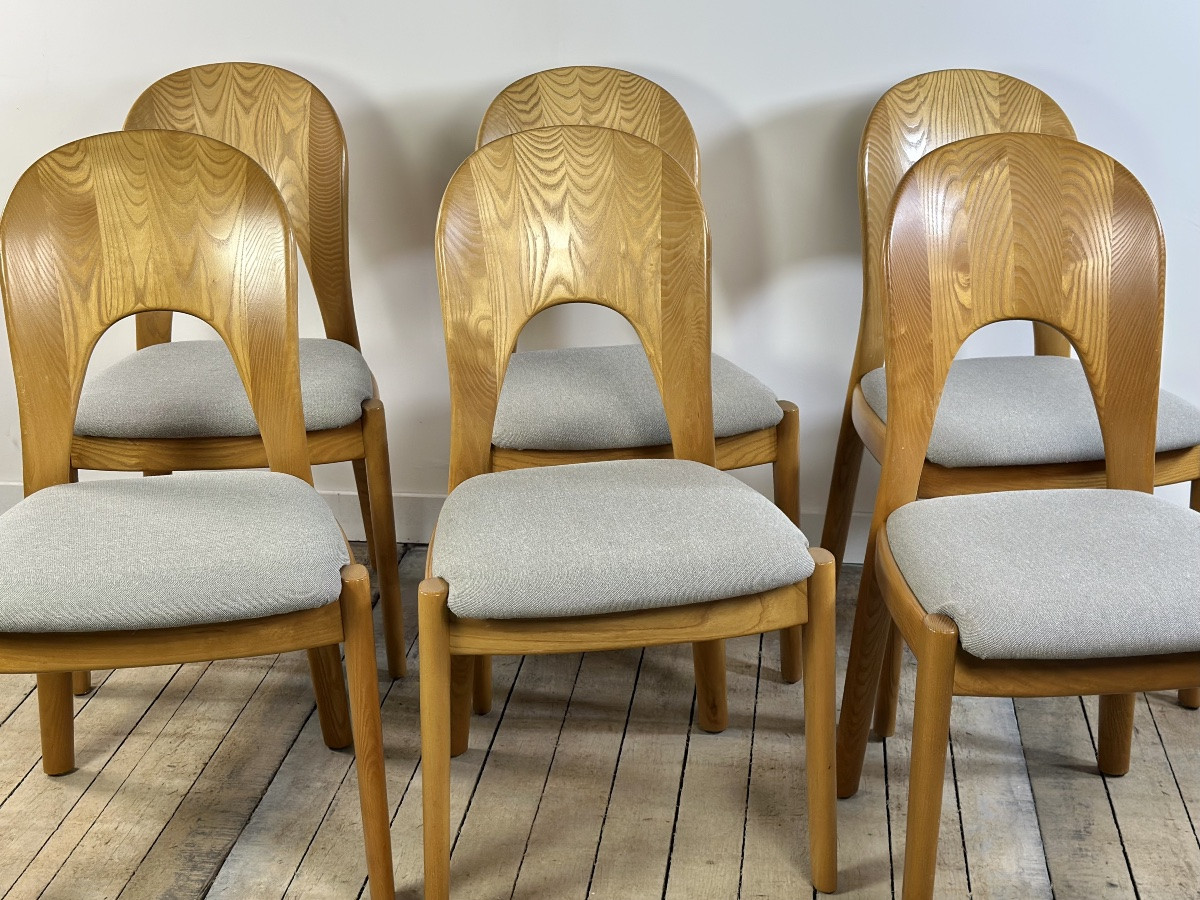 Chairs (series Of 6) Model Morten By Niels Koefoed Denmark 1970-photo-5
