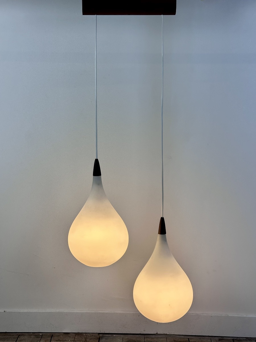Lustre scandinave Kristiansson pour Luxus Suède 1960-photo-5