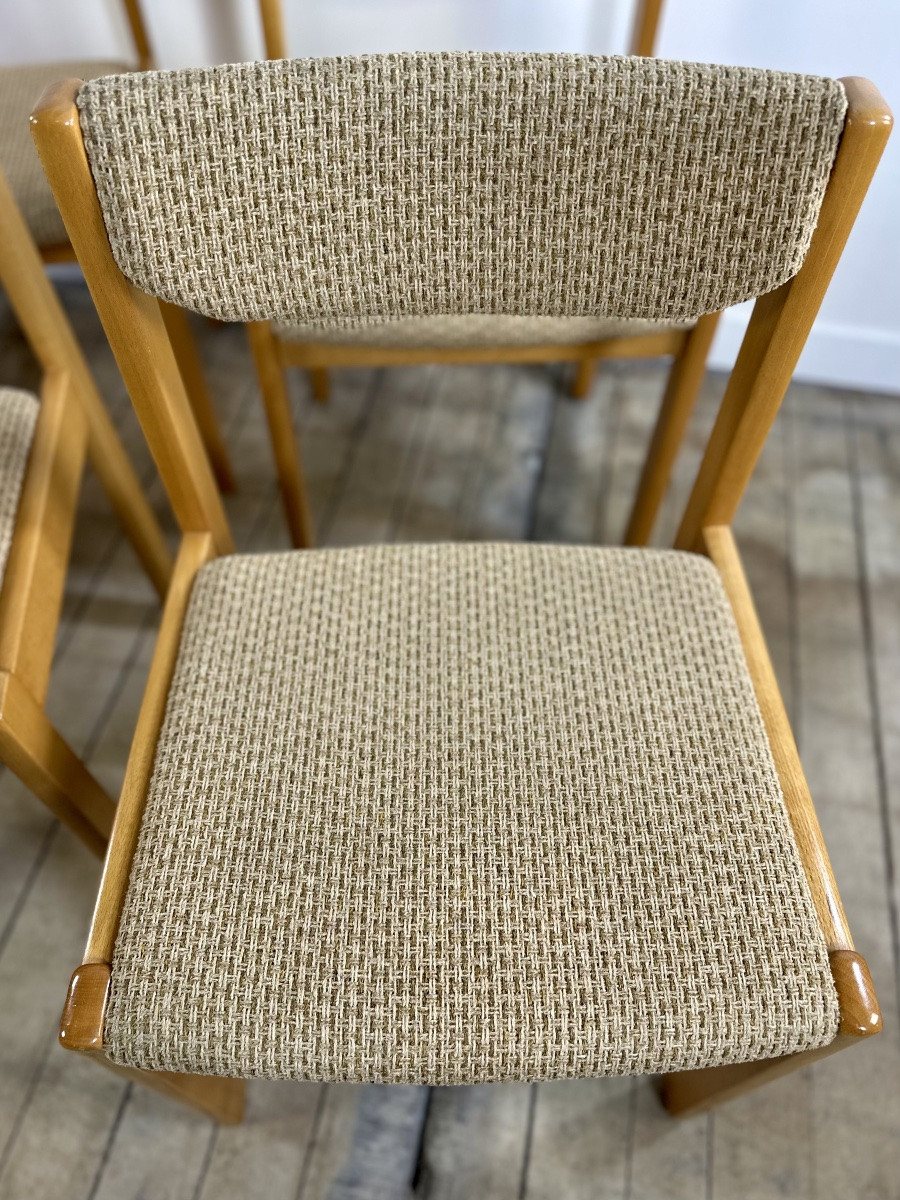 Chaises (série de 6) dans le goût REGAIN 1960'S-photo-4