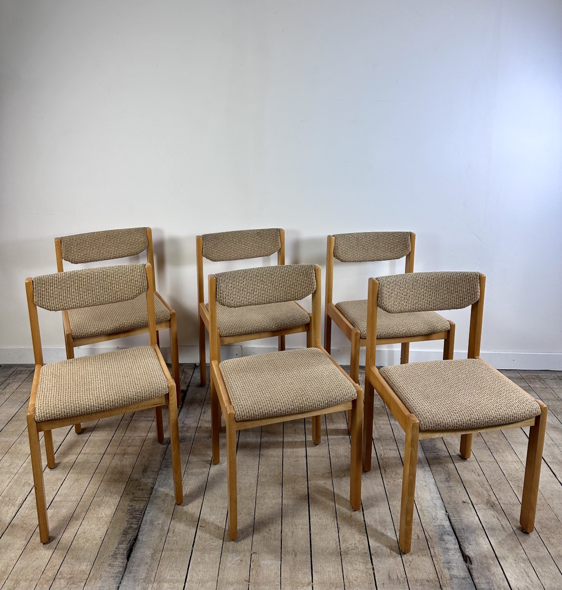 Chaises (série de 6) dans le goût REGAIN 1960'S-photo-5