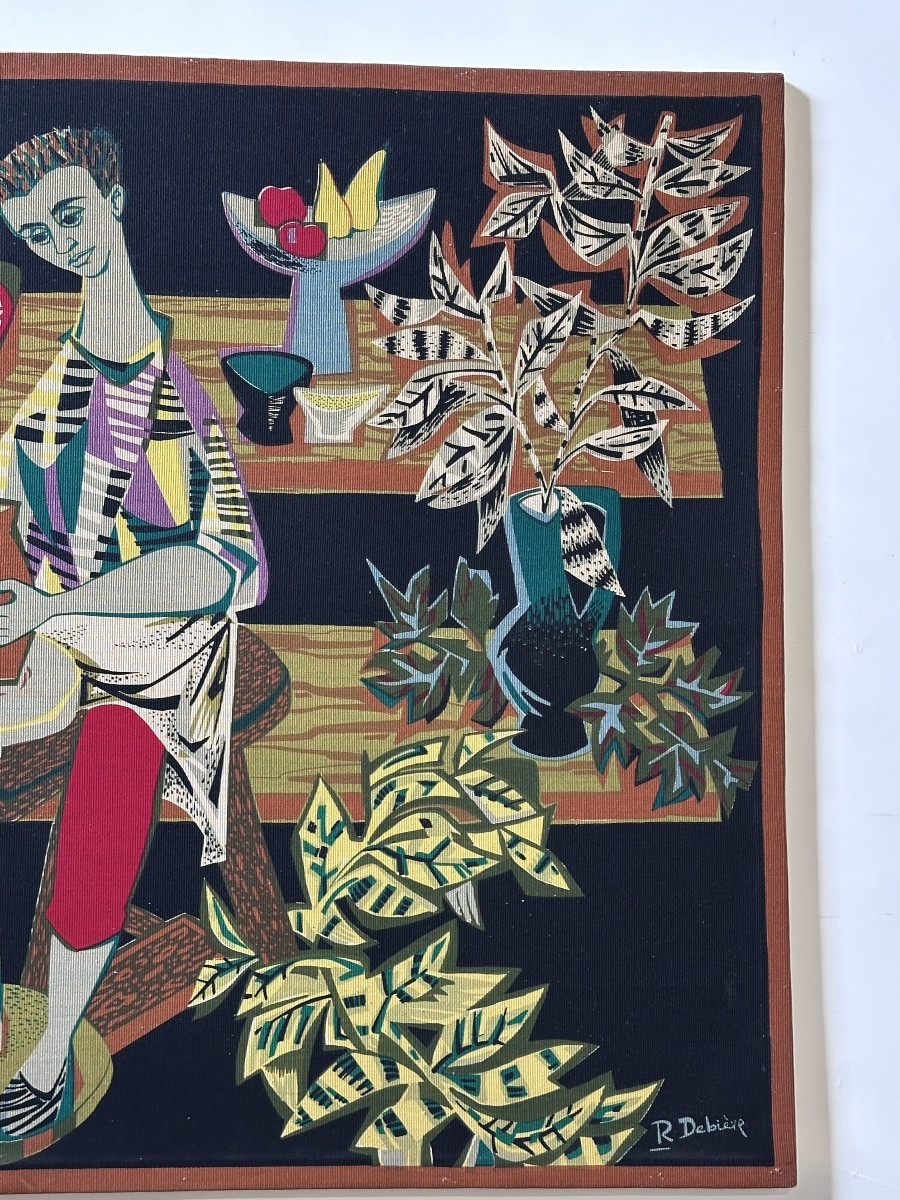 Minimalist Tapestry By Robert Debieve 1950-photo-5