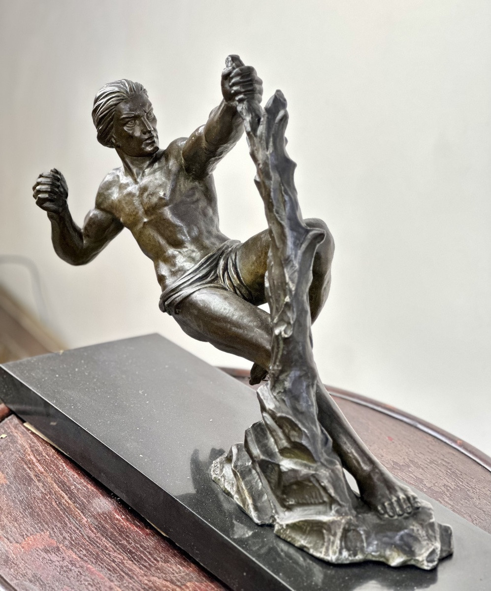 Art Deco Regula The Athlete Aped By Jacques Limousin-photo-1