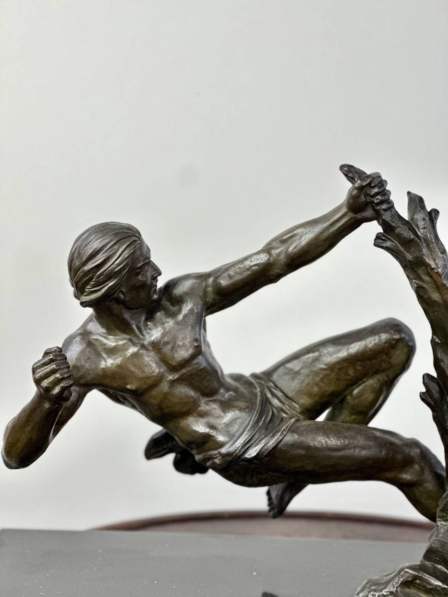 Art Deco Regula The Athlete Aped By Jacques Limousin-photo-2