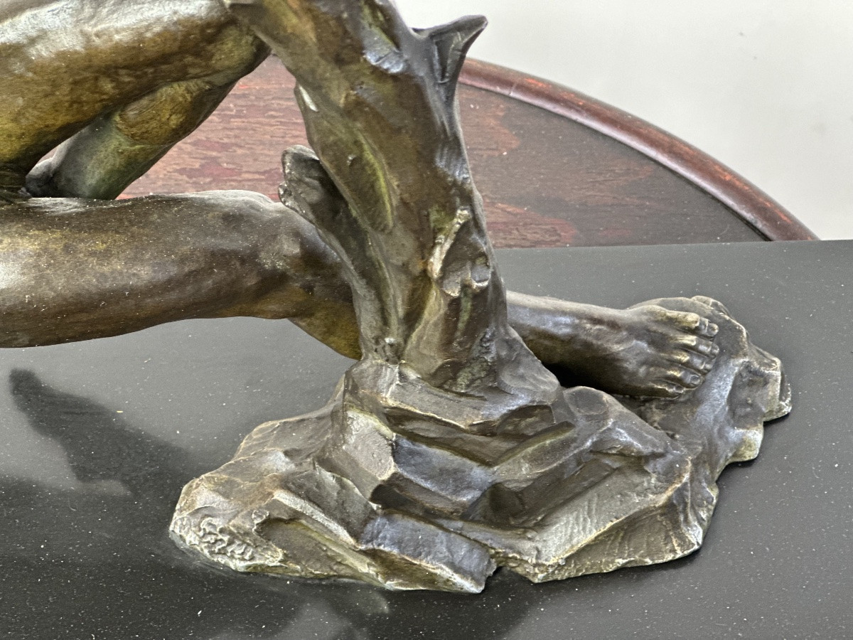 Art Deco Regula The Athlete Aped By Jacques Limousin-photo-3