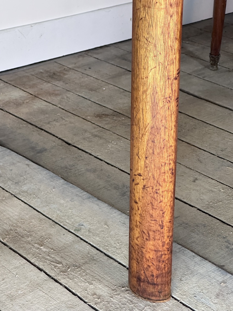 Table a allonges de style scandinave en teck fabrication française 1960-photo-4