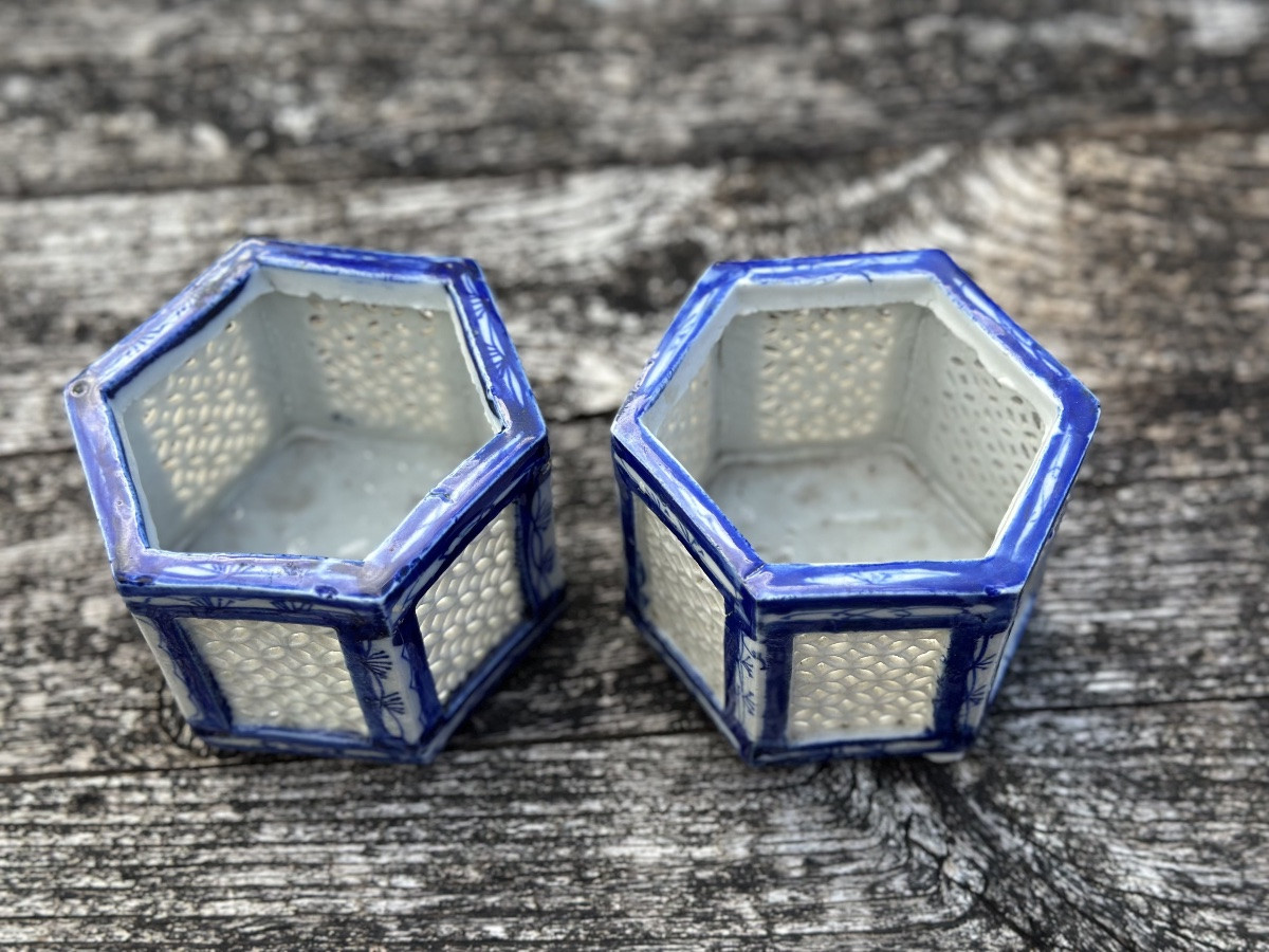 Pair Of Chinese Incense Burners, 19th Century-photo-4