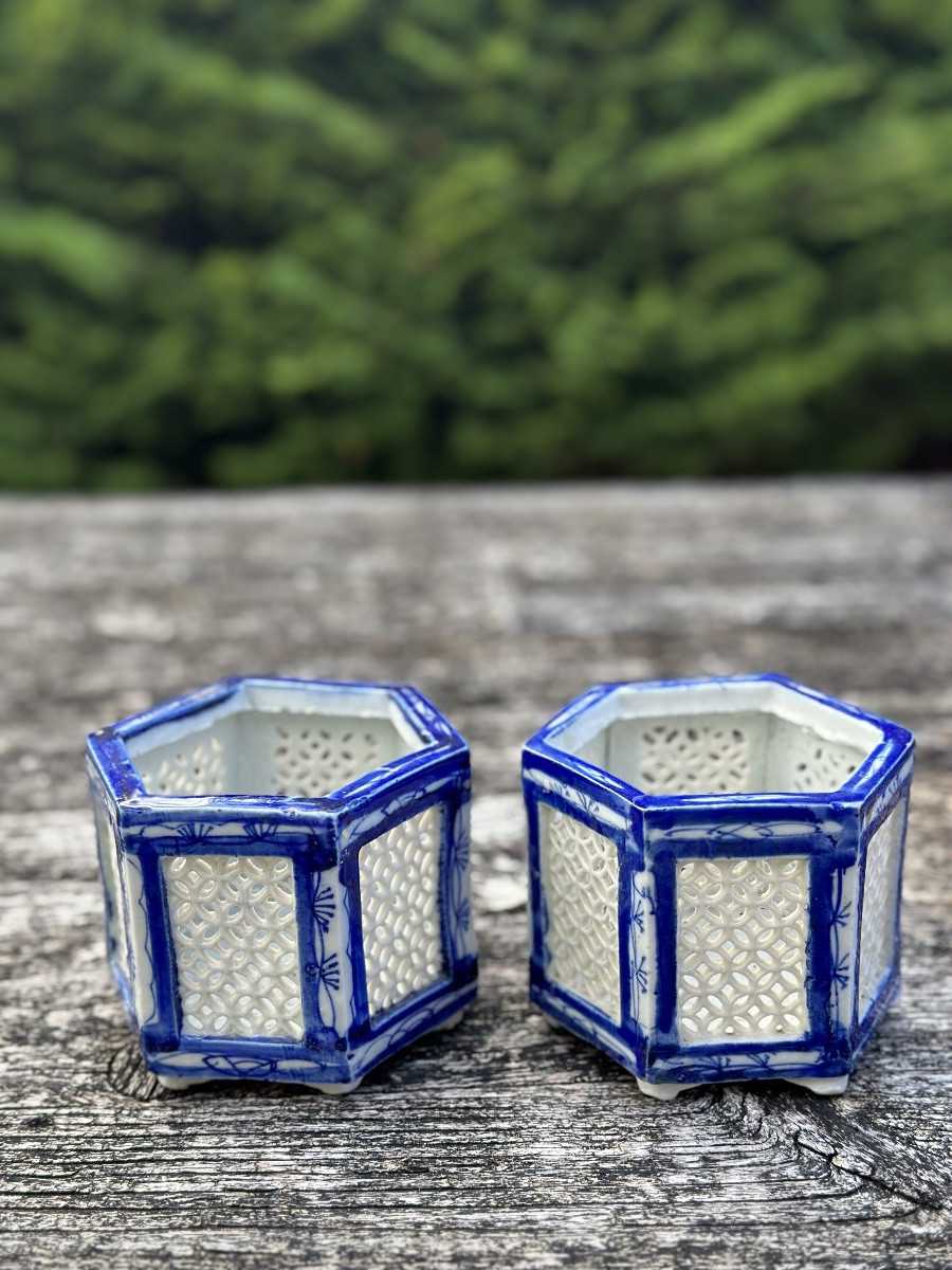 Pair Of Chinese Incense Burners, 19th Century