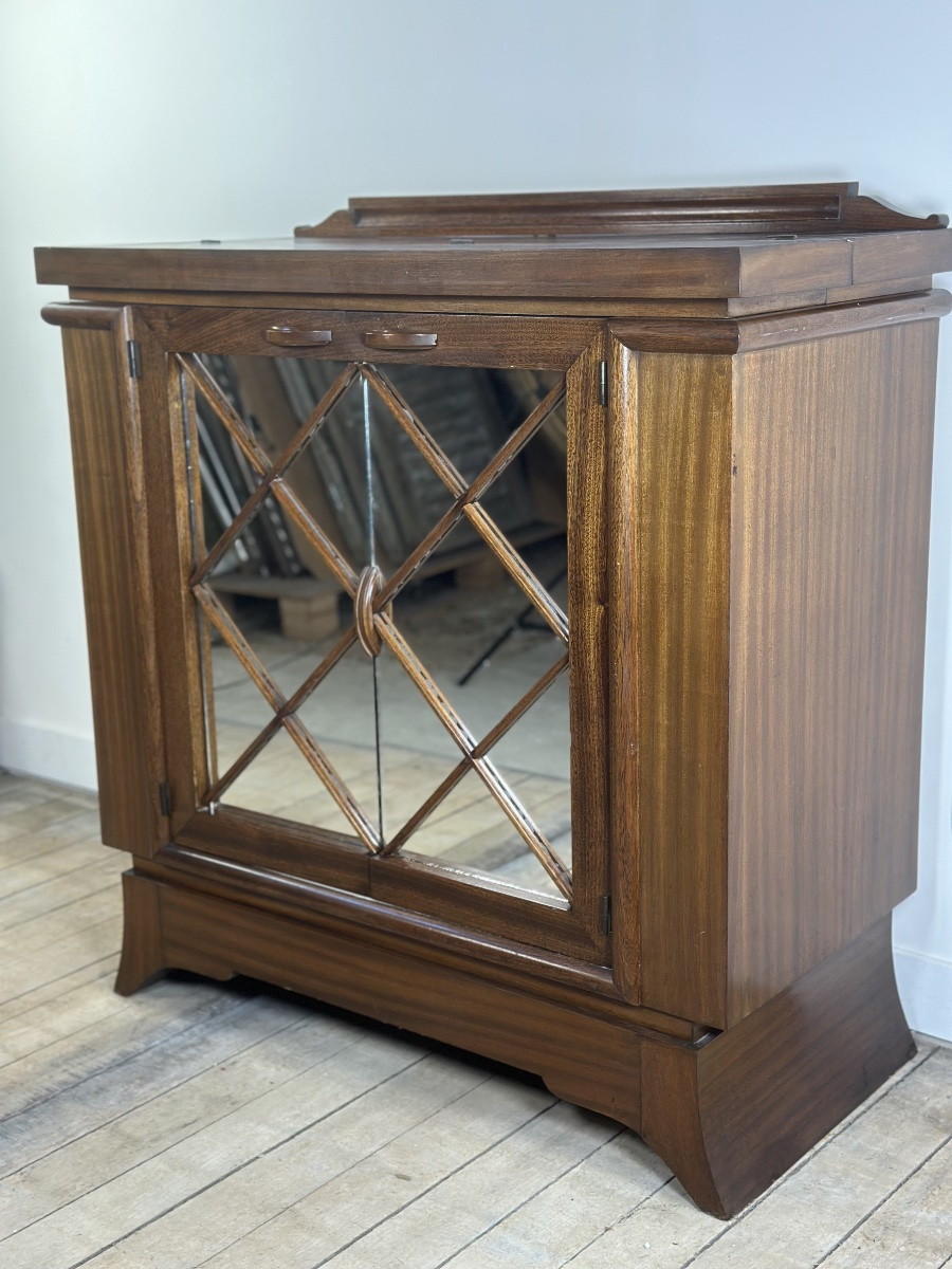 Art Deco Cocktail Bar In Mahogany Veneer 1930 Edition Av-photo-2