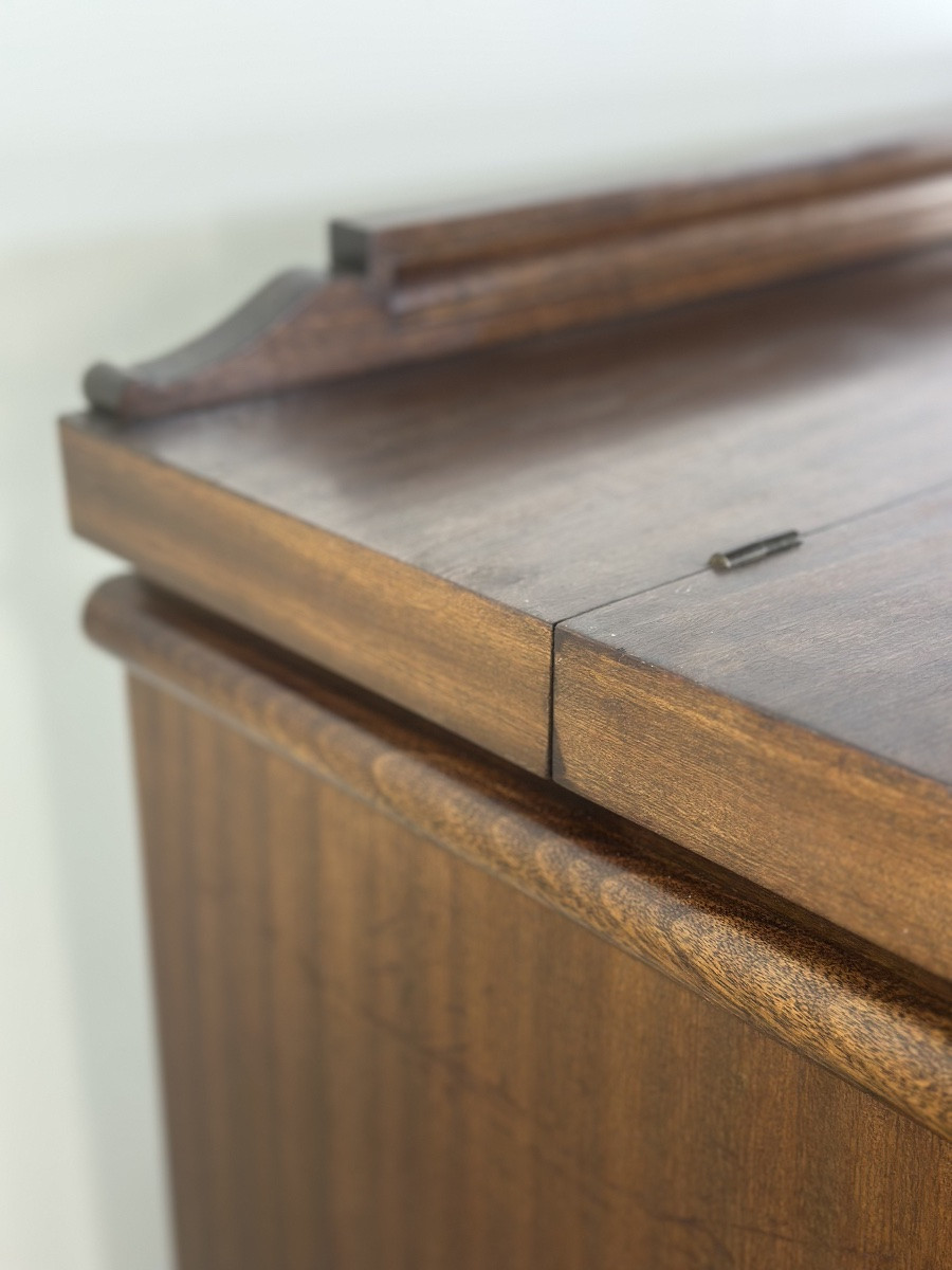 Art Deco Cocktail Bar In Mahogany Veneer 1930 Edition Av-photo-4