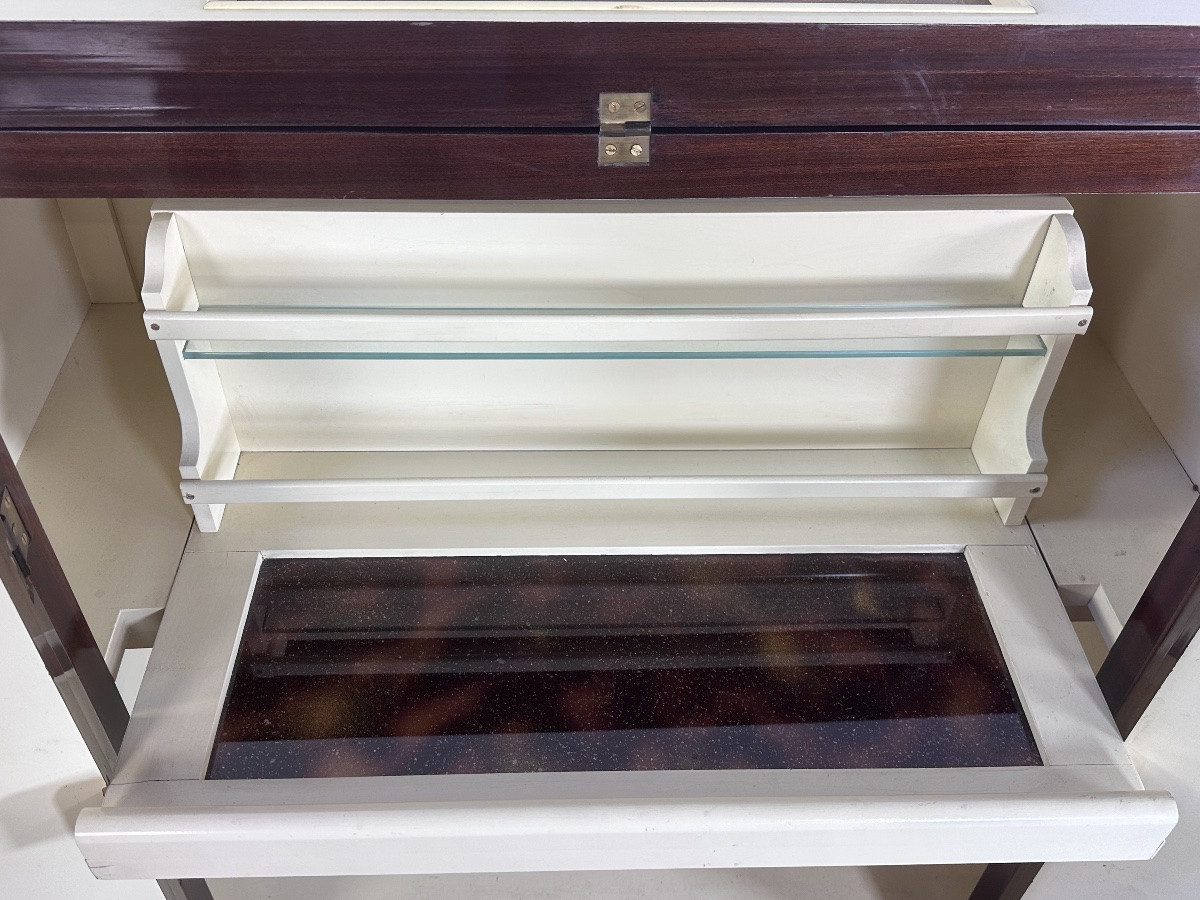 Art Deco Cocktail Bar In Mahogany Veneer 1930 Edition Av-photo-5