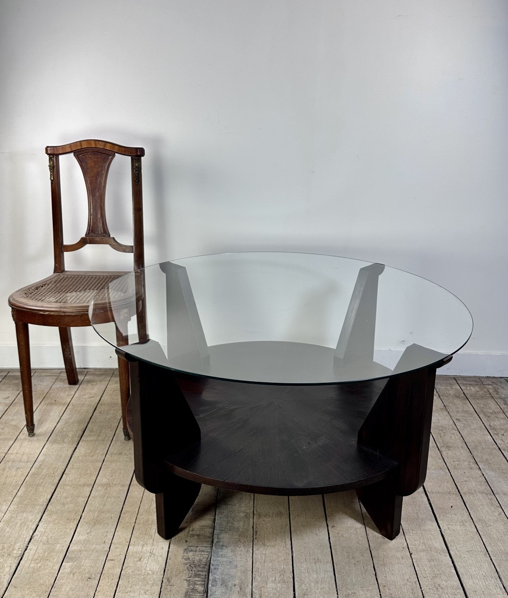 Art Deco Mahogany Coffee Table 1930-photo-3