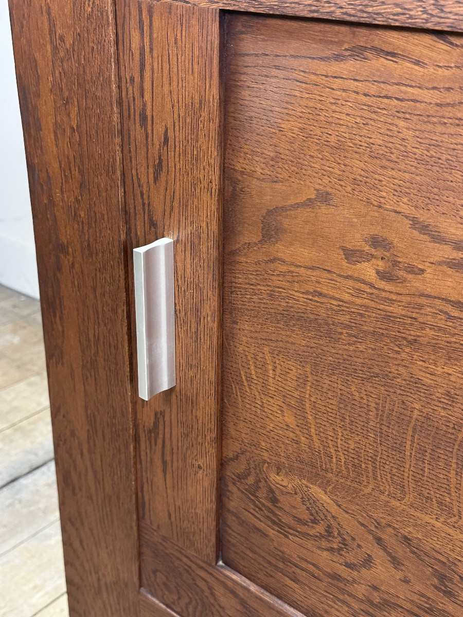 Brutalist Sideboard In Solid Oak, 1990s-photo-3