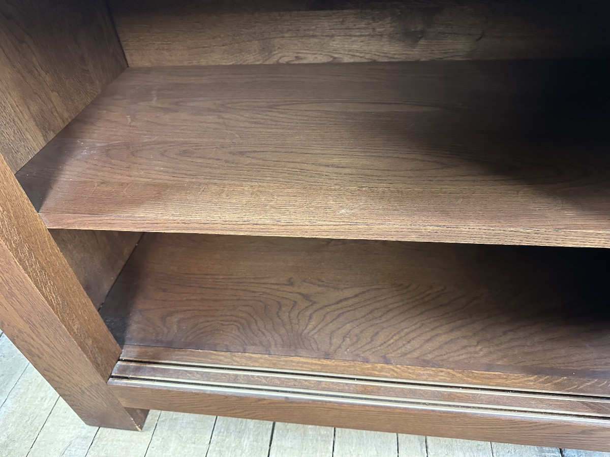 Brutalist Sideboard In Solid Oak, 1990s-photo-5