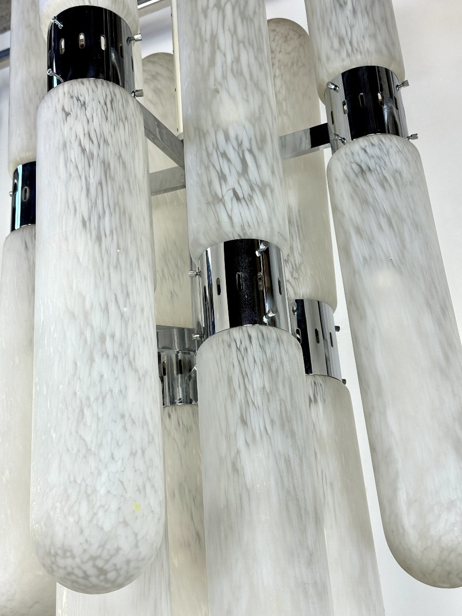 Italian Chandelier 1970 By Aldo Nason For Mazzega-photo-3