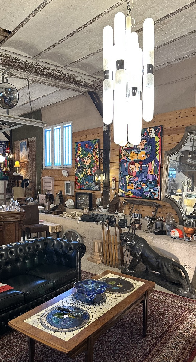 Italian Chandelier 1970 By Aldo Nason For Mazzega-photo-4