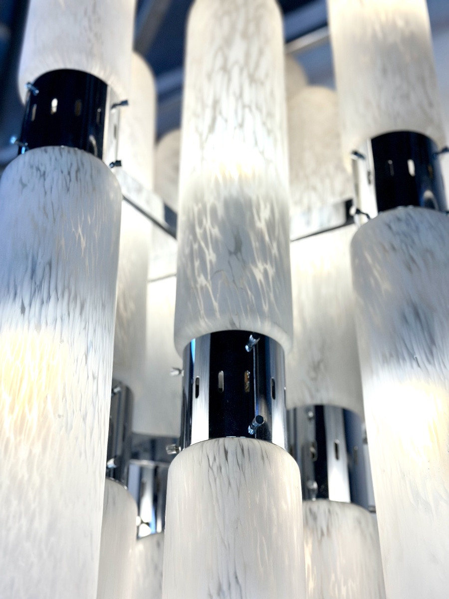 Italian Chandelier 1970 By Aldo Nason For Mazzega-photo-4
