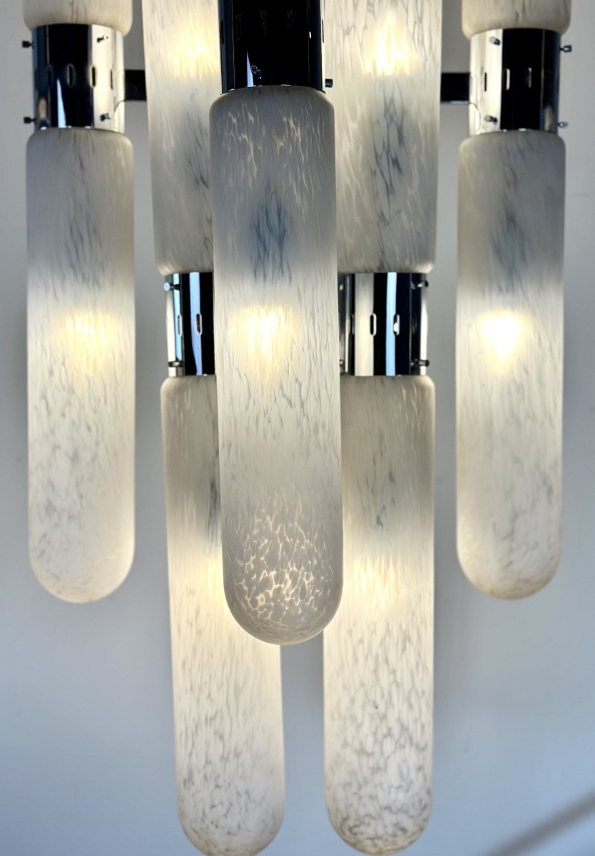 Italian Chandelier 1970 By Aldo Nason For Mazzega-photo-5