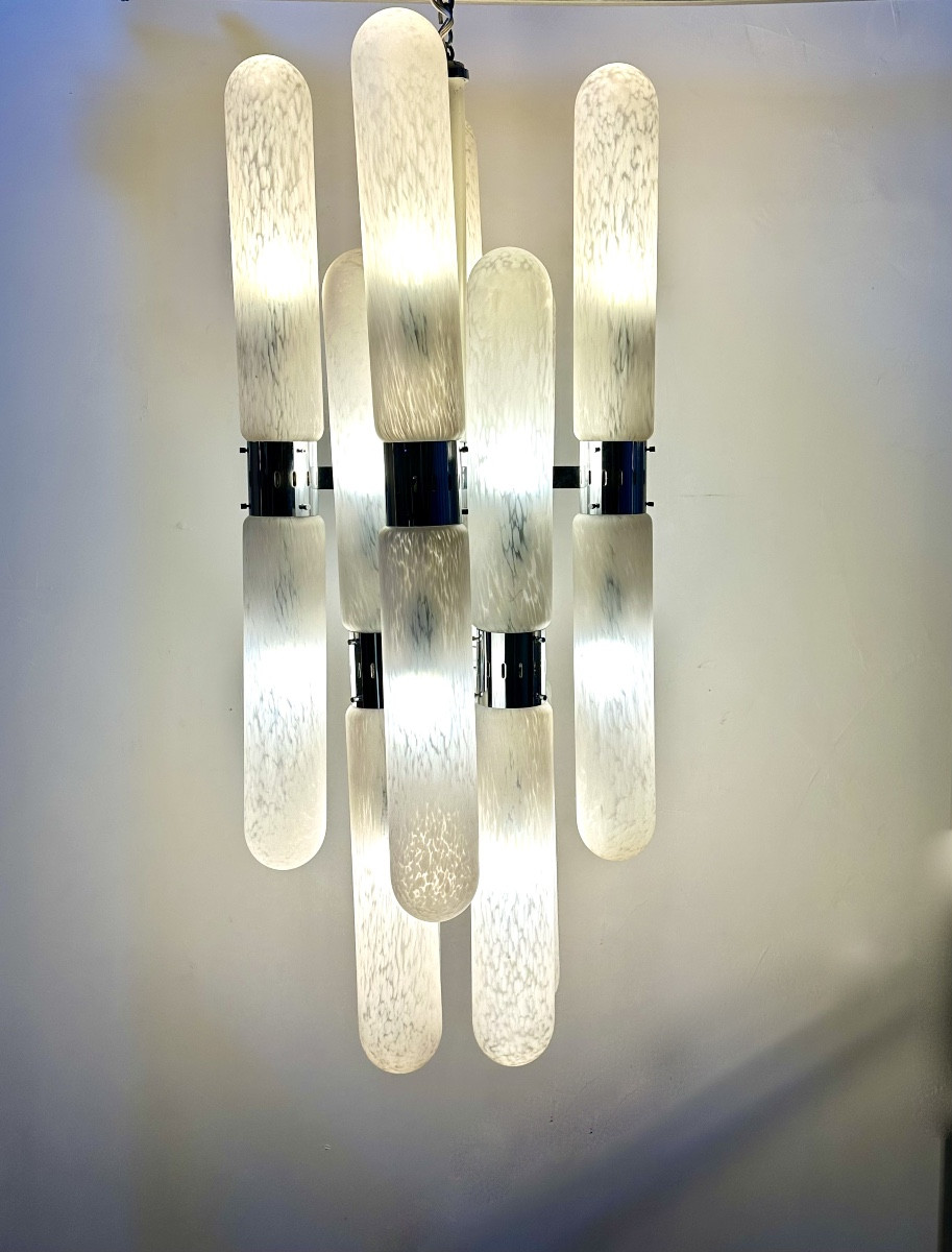 Italian Chandelier 1970 By Aldo Nason For Mazzega