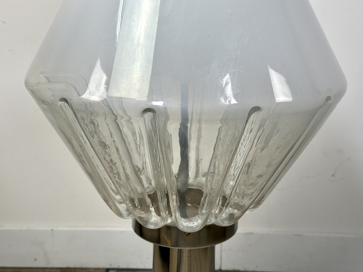 Lampe Diamant en verre murano Italie 1970'S-photo-1