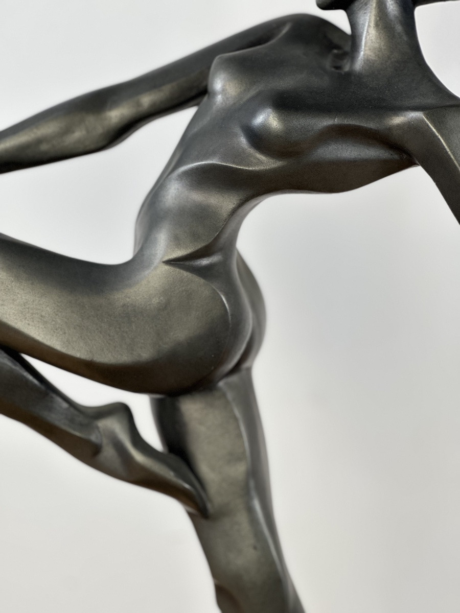 Régule Statue "la Danseuse Au Drapé"-photo-5