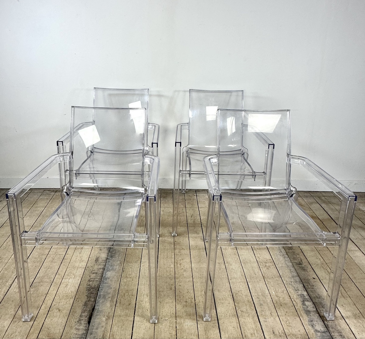 Armchairs (set Of 4) Driade Italian Vintage 80's