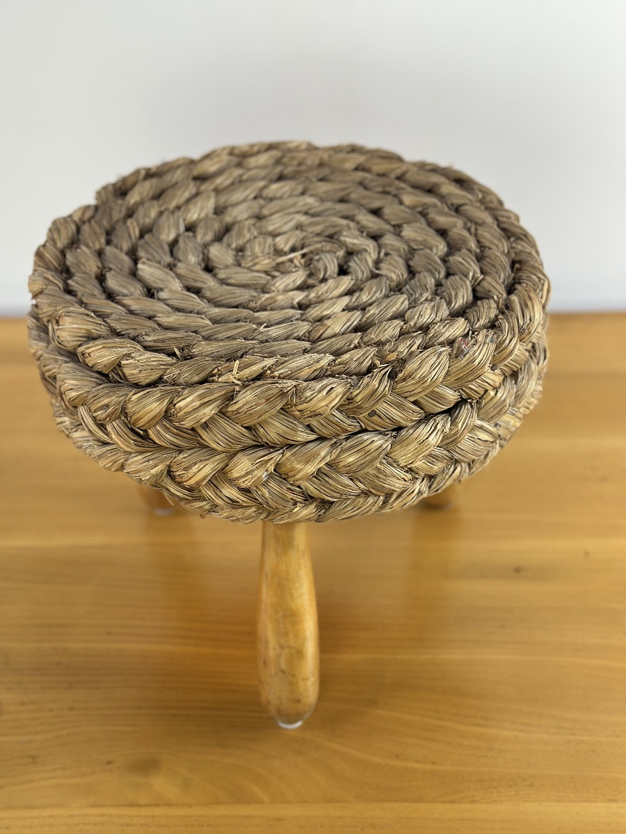Tabouret Audoux Minet 1960'S-photo-1