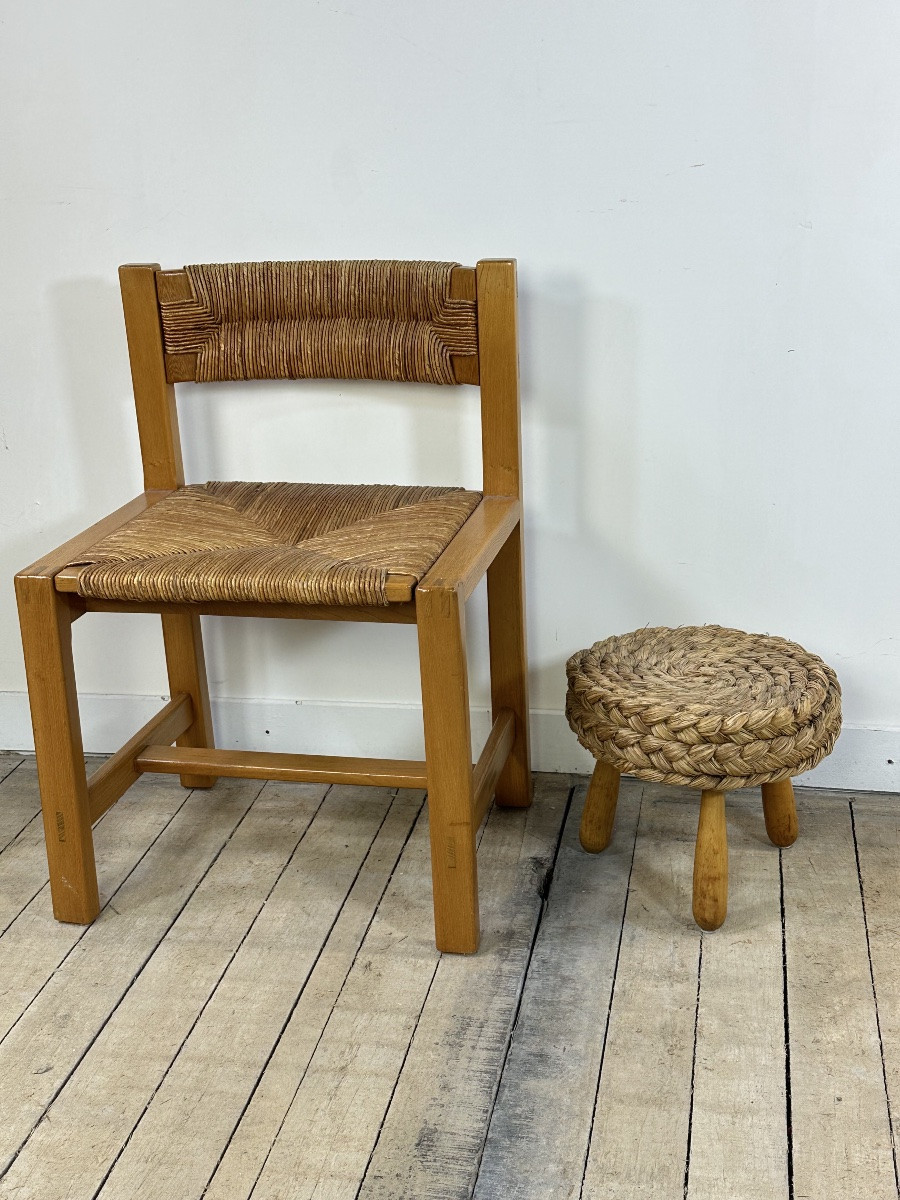 Tabouret Audoux Minet 1960'S-photo-3