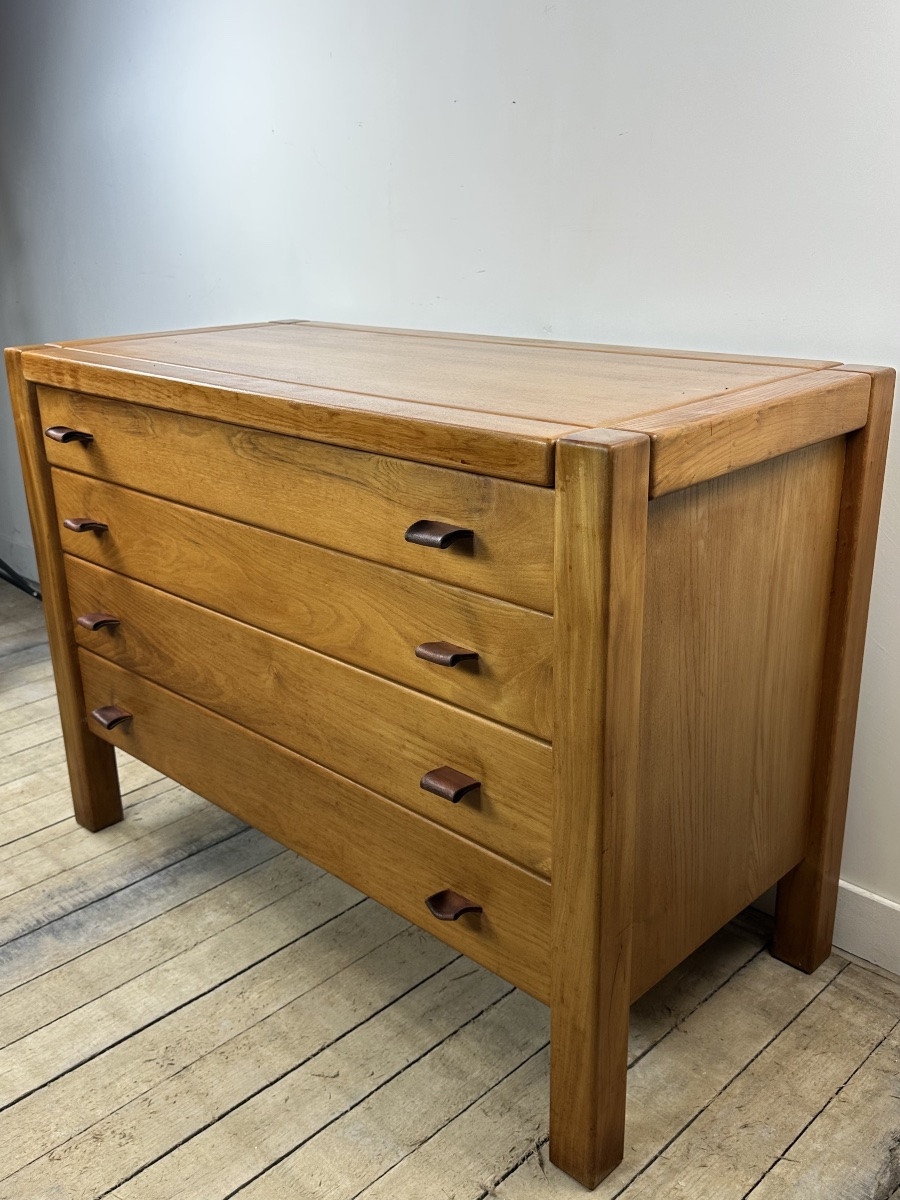 Commode en orme massif Maison REGAIN 1970-photo-4