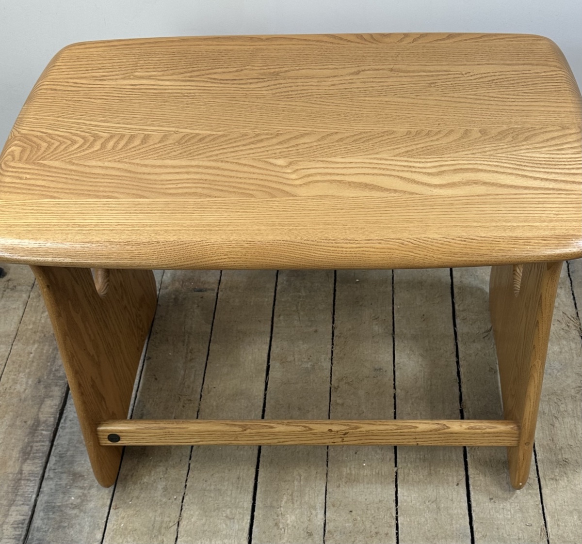 Tables gigogne vintage Ercol en orme massif 1980-photo-4