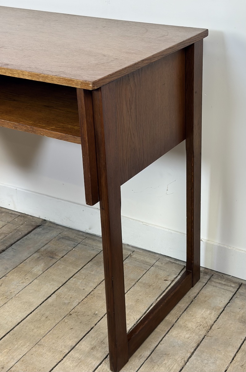 Vintage 1960s Scandinavian Teak Desk-photo-2