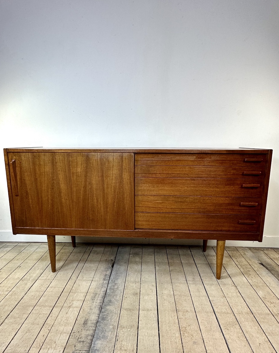 Vintage Scandinavian Teak Sideboard From The 1970s