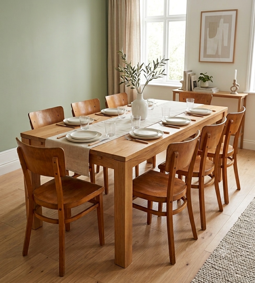 Lot de 6 chaises Bistrot Thonet vintage en bois 1960'S-photo-3