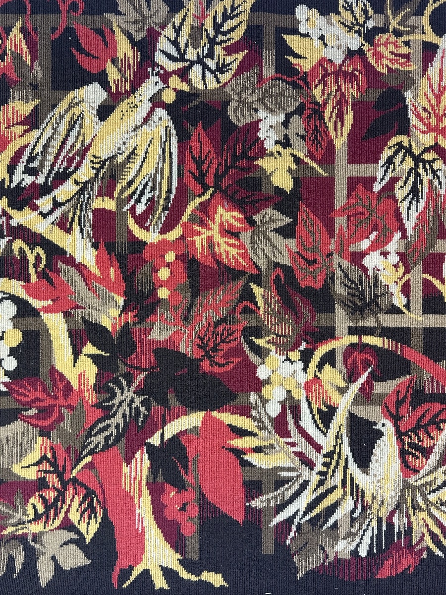 Hervé Lelong Tapestry, 1960; Woven Wool; French Textile Art-photo-4