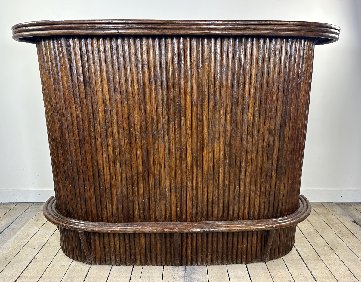 Vintage Bamboo Bar From The 1970s-photo-3