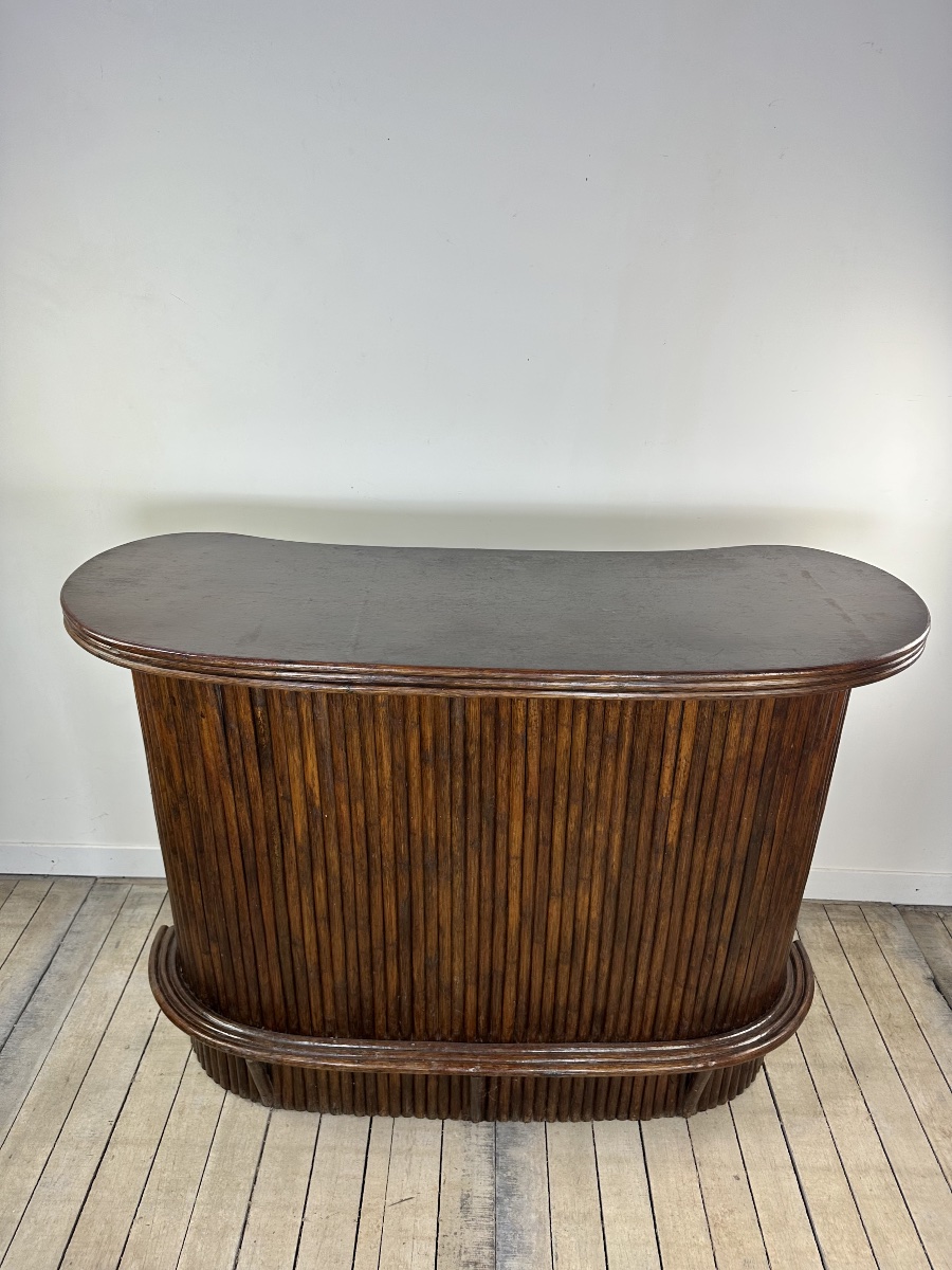 Vintage Bamboo Bar From The 1970s-photo-4