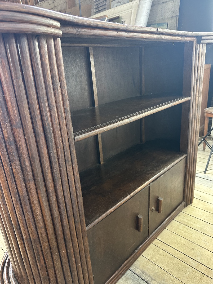 Vintage Bamboo Bar From The 1970s-photo-1