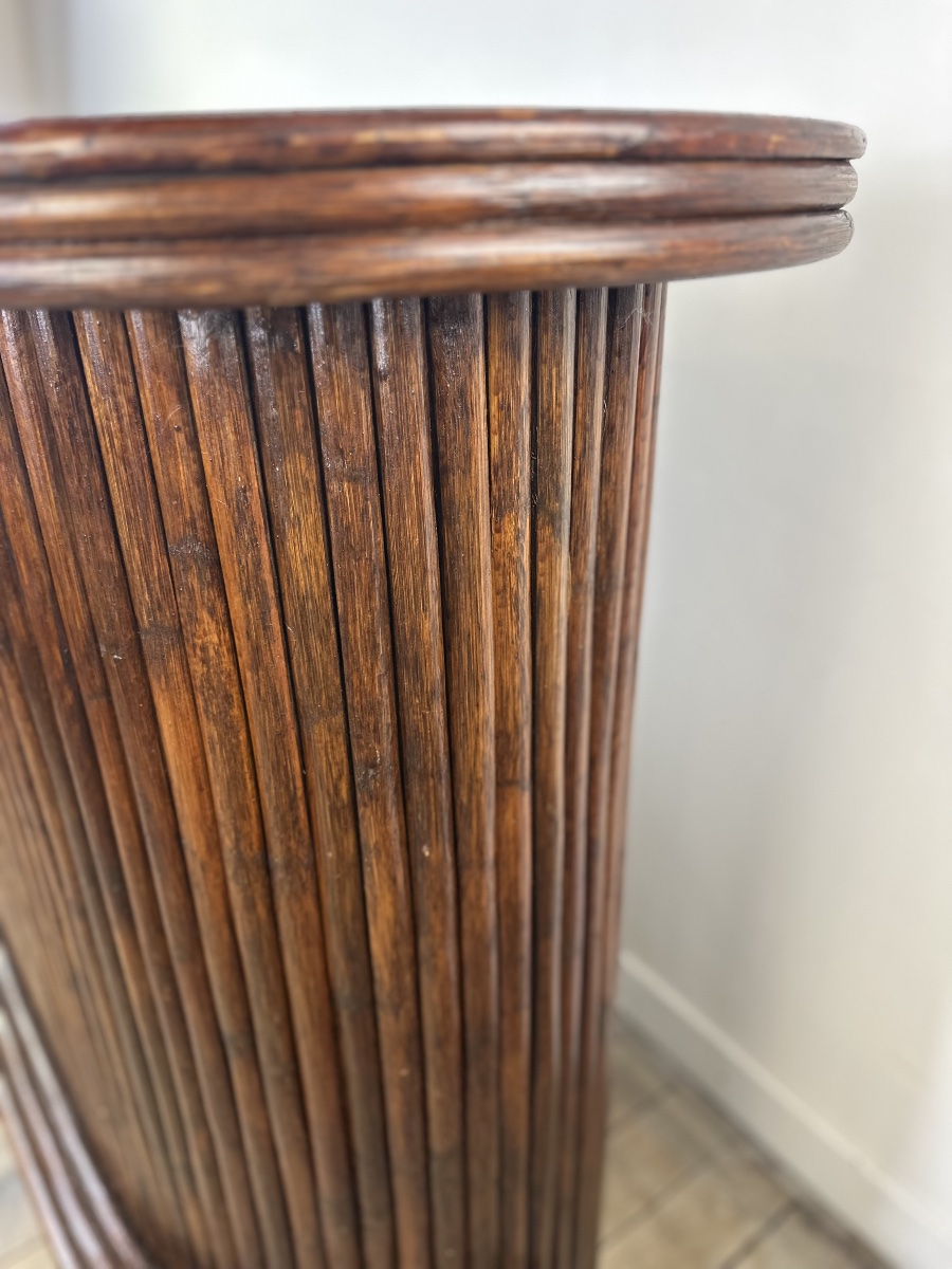 Vintage Bamboo Bar From The 1970s-photo-5