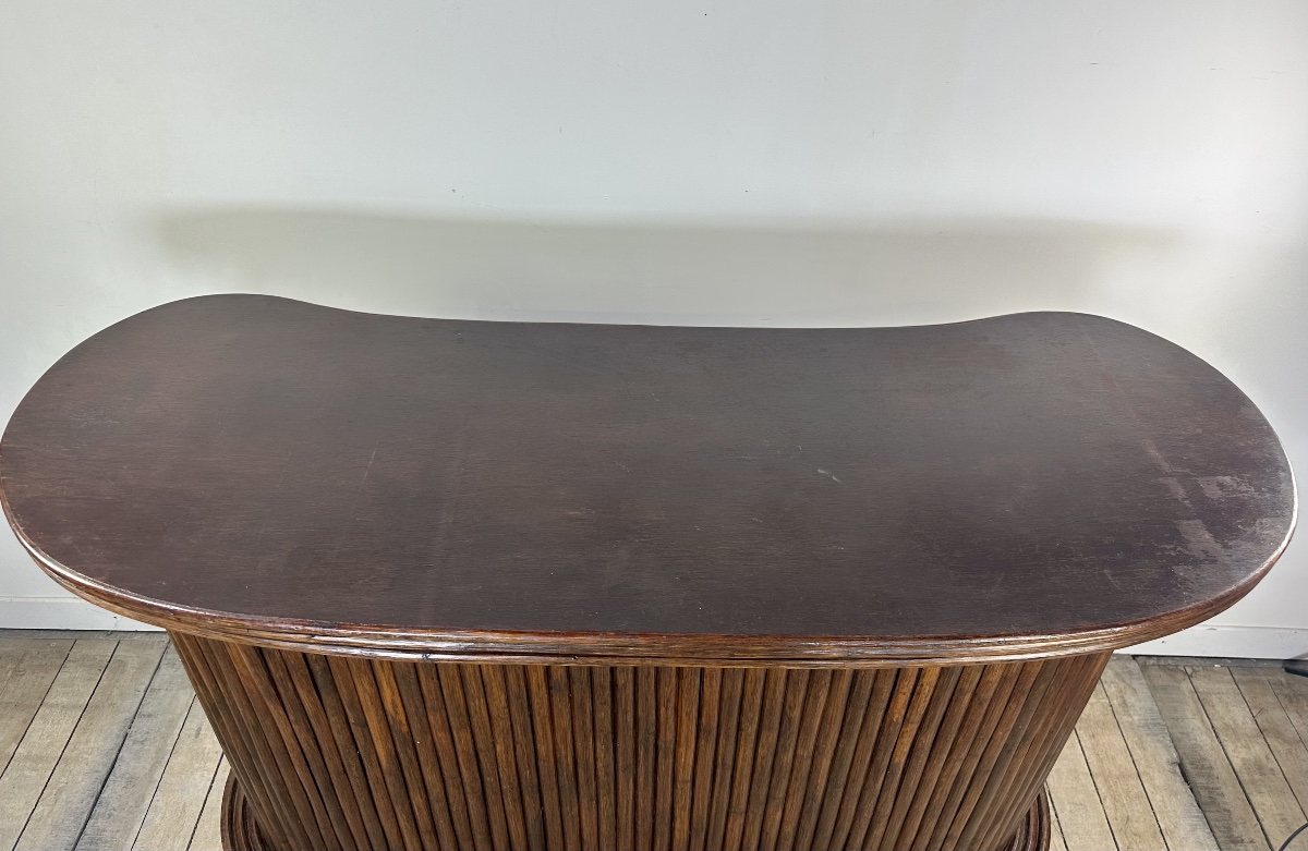 Vintage Bamboo Bar From The 1970s