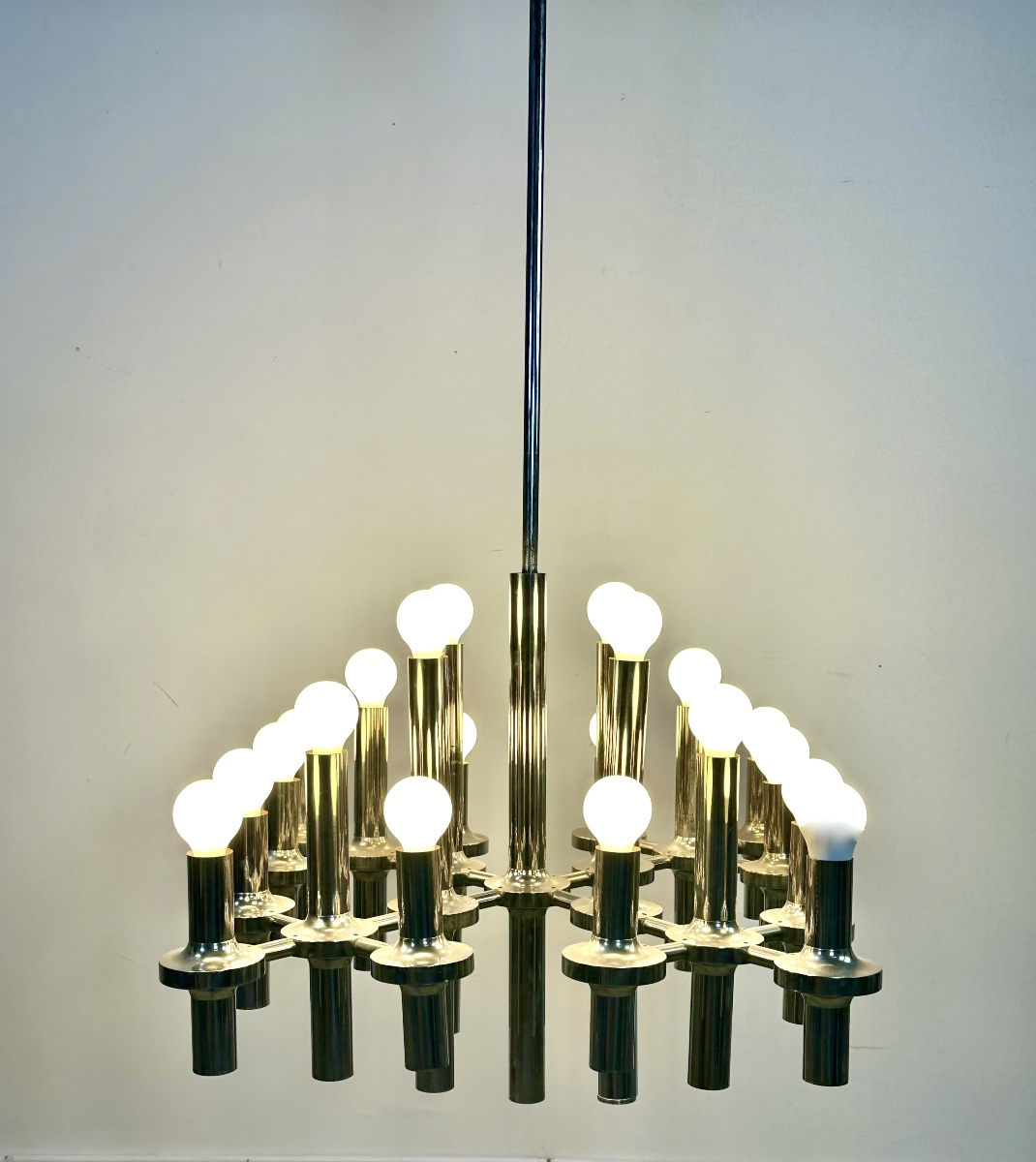 Gaetano Sciolari 24-light Chandelier, Italian Design, 1970s-photo-6